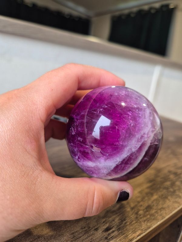 Purple Fluorite Sphere