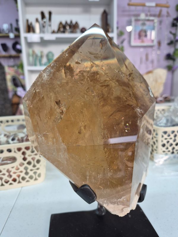 Natural Citrine on Stand