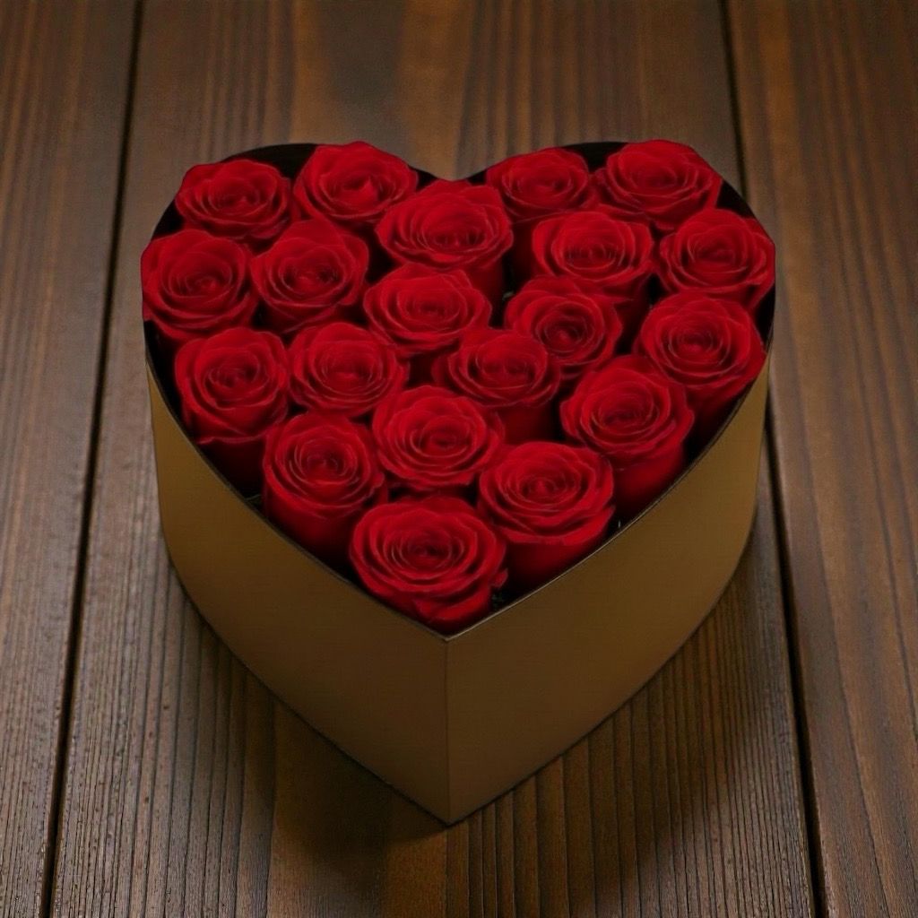 Heart Red Roses
