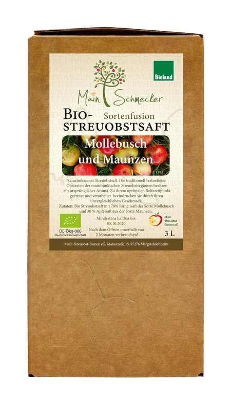 Mollebusch und Maunzen, Mischsaft in der 3 Liter Box (Bioland)