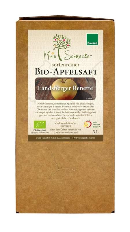 Landsberger Renette - Streuobstsaft in der 3 Liter Box (Bioland)