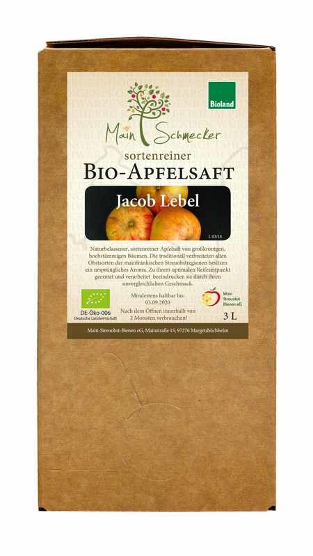 Jakob Lebel - Streuobstsaft in der 3 Liter Box (Bioland)