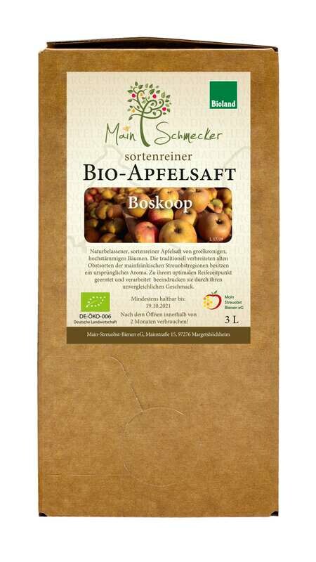 Boskoop - Streuobstsaft in der 3 Liter Box (Bioland)