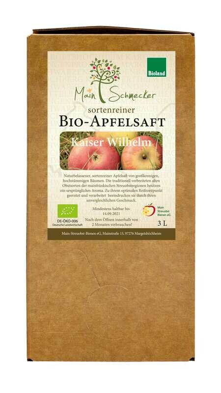 Kaiser Wilhelm - Streuobstsaft in der 3 Liter Box (Bioland)