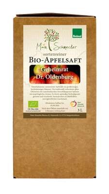 Geheimrat Dr. Oldenburg - Streuobstsaft in der 3 Liter Box (Bioland)