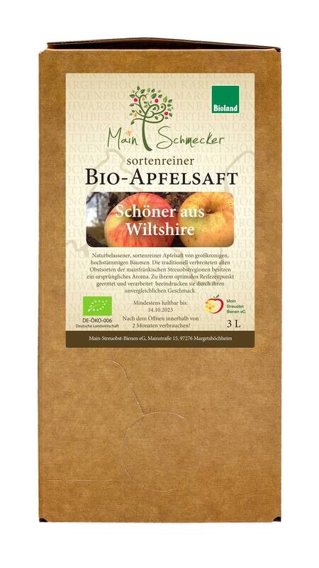 Schöner aus Wiltshire - Streuobstsaft in der 3 Liter Box (Bioland)