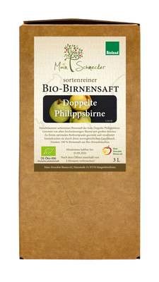 Doppelte Philippsbirne - Streuobstsaft in der 3 Liter Box (Bioland)