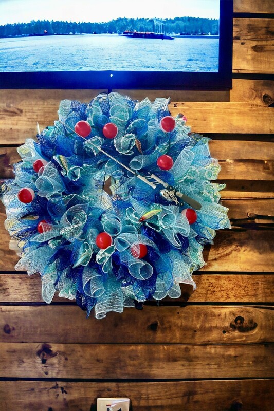 Serene Shores Lake Fisherman&#39;s Bliss Wreath