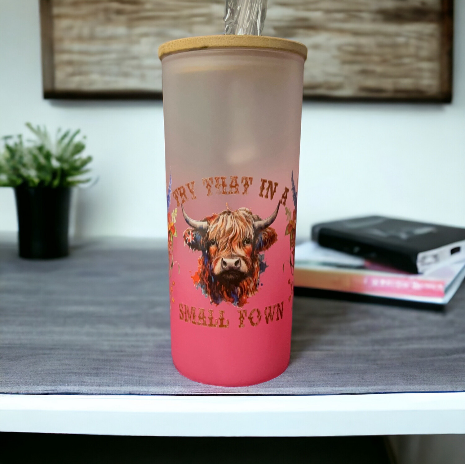 Countryside Elegance Glass Tumbler