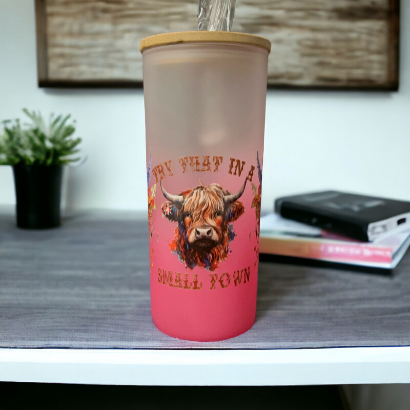 Countryside Elegance Glass Tumbler