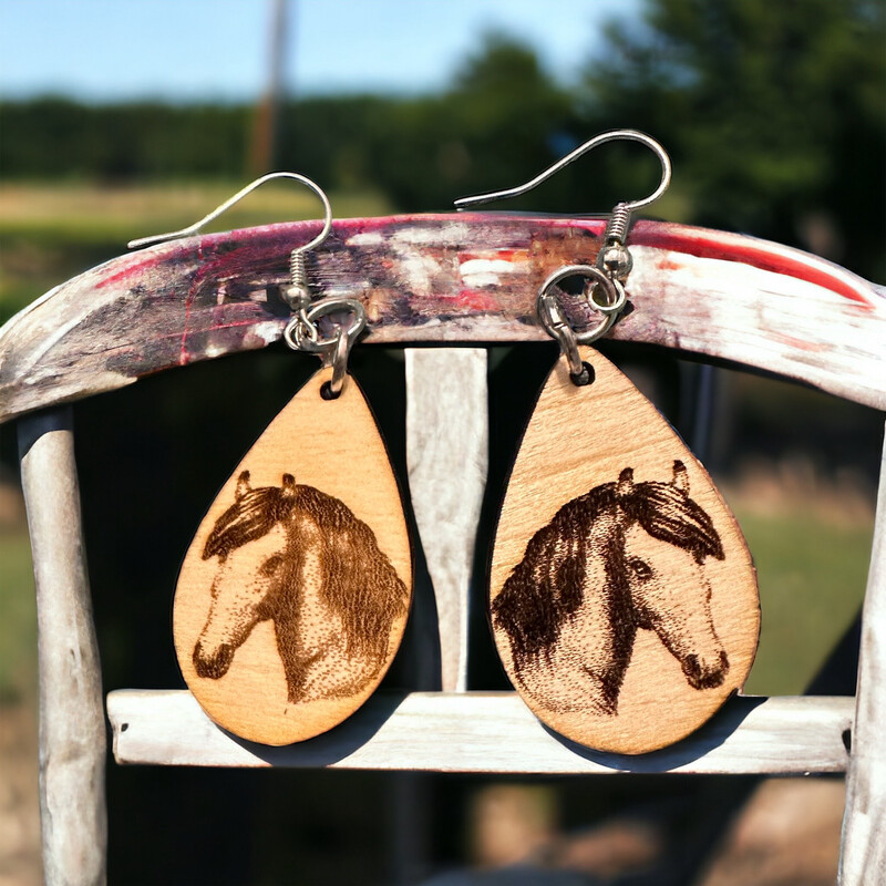 Engraved Equine Elegance Drops