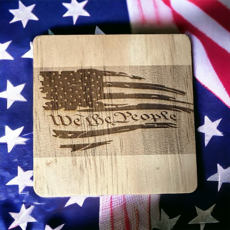 We the people coaster (set of 4)