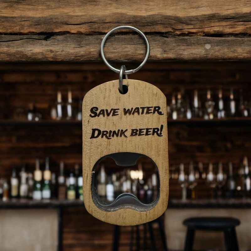 Save water bottle opener