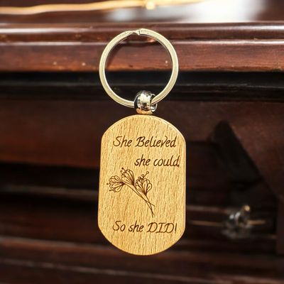 Wooden keychains