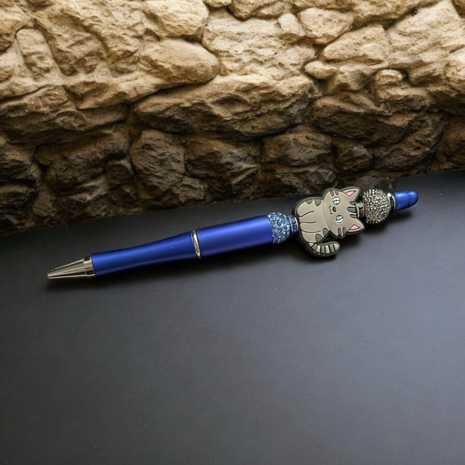 Grey kitty pen