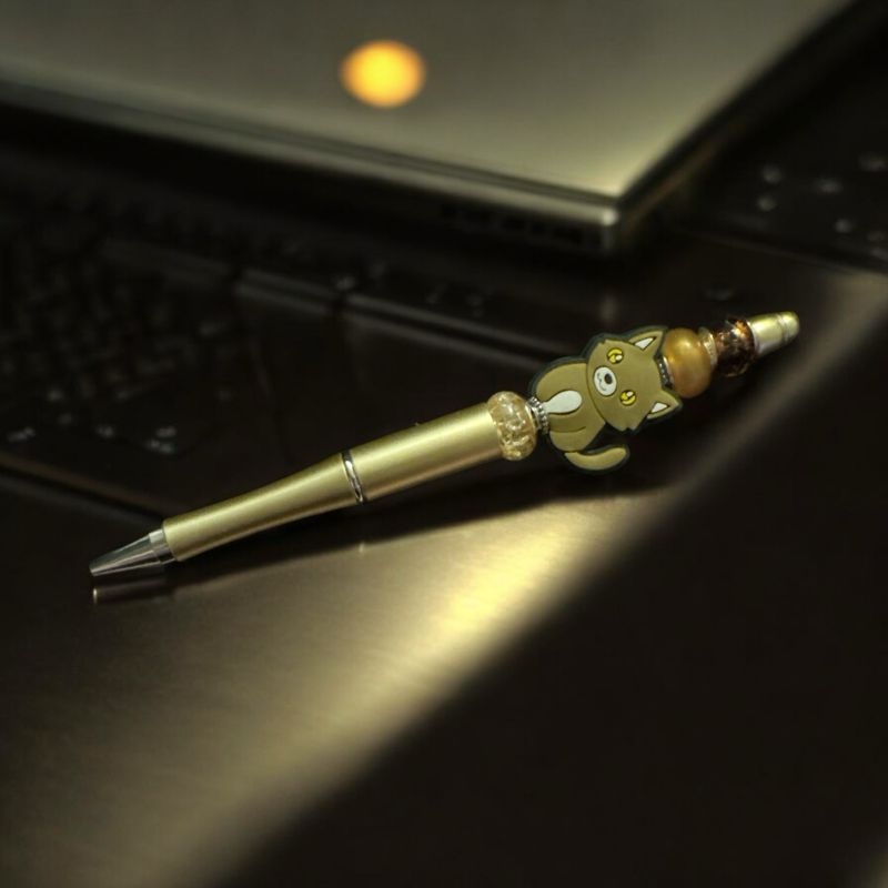 kitty beaded pen