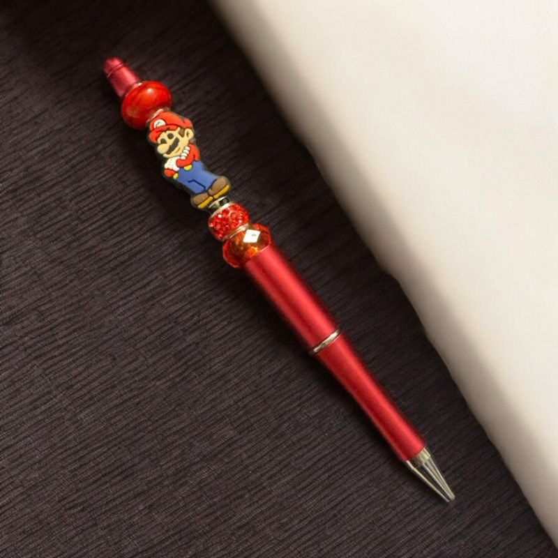 Red suit beaded pen