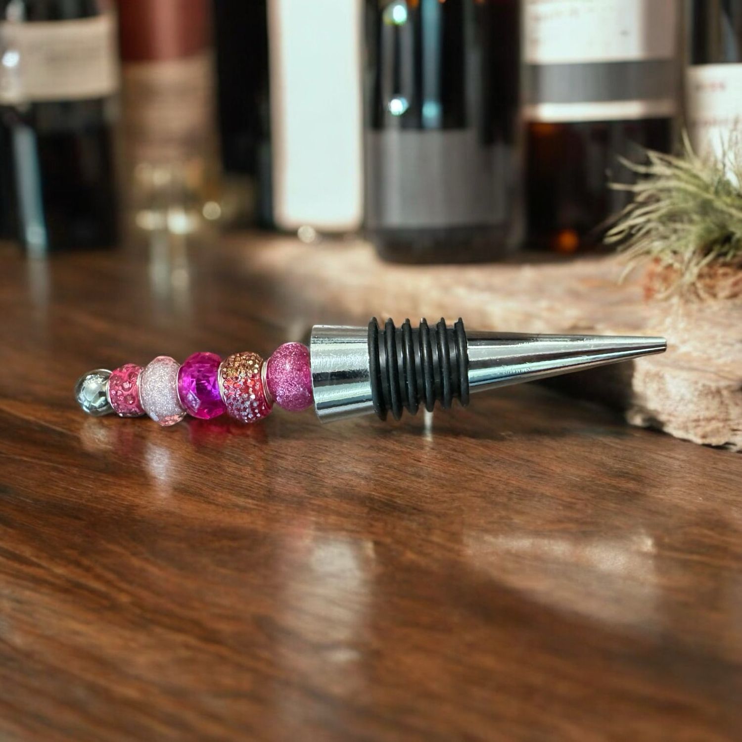 Pink wine stop