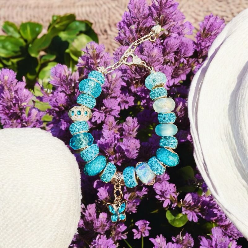 Light Blue Butterfly Bracelet