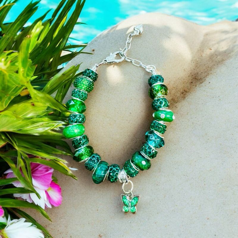 Green Butterfly Bracelet