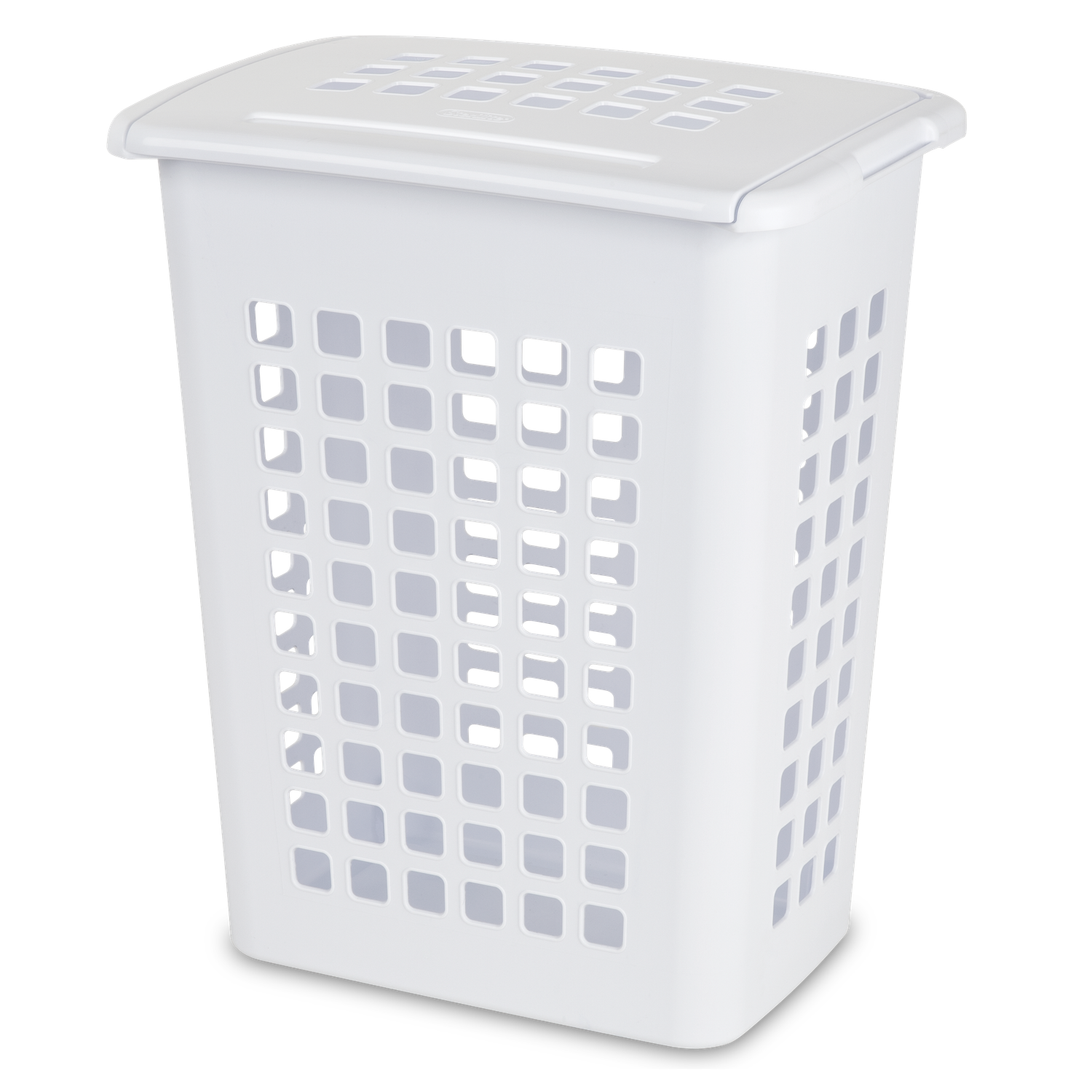 Cesto De Lavandería Con Tapadera, Rectangular Color Blanco