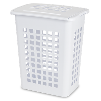 Cesto De Lavandería Con Tapadera, Rectangular Color Blanco