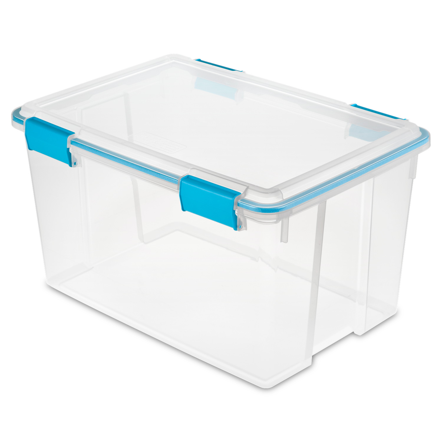 Caja Plástica Transparente 51 Lt, Tapa C/Sello Hermético