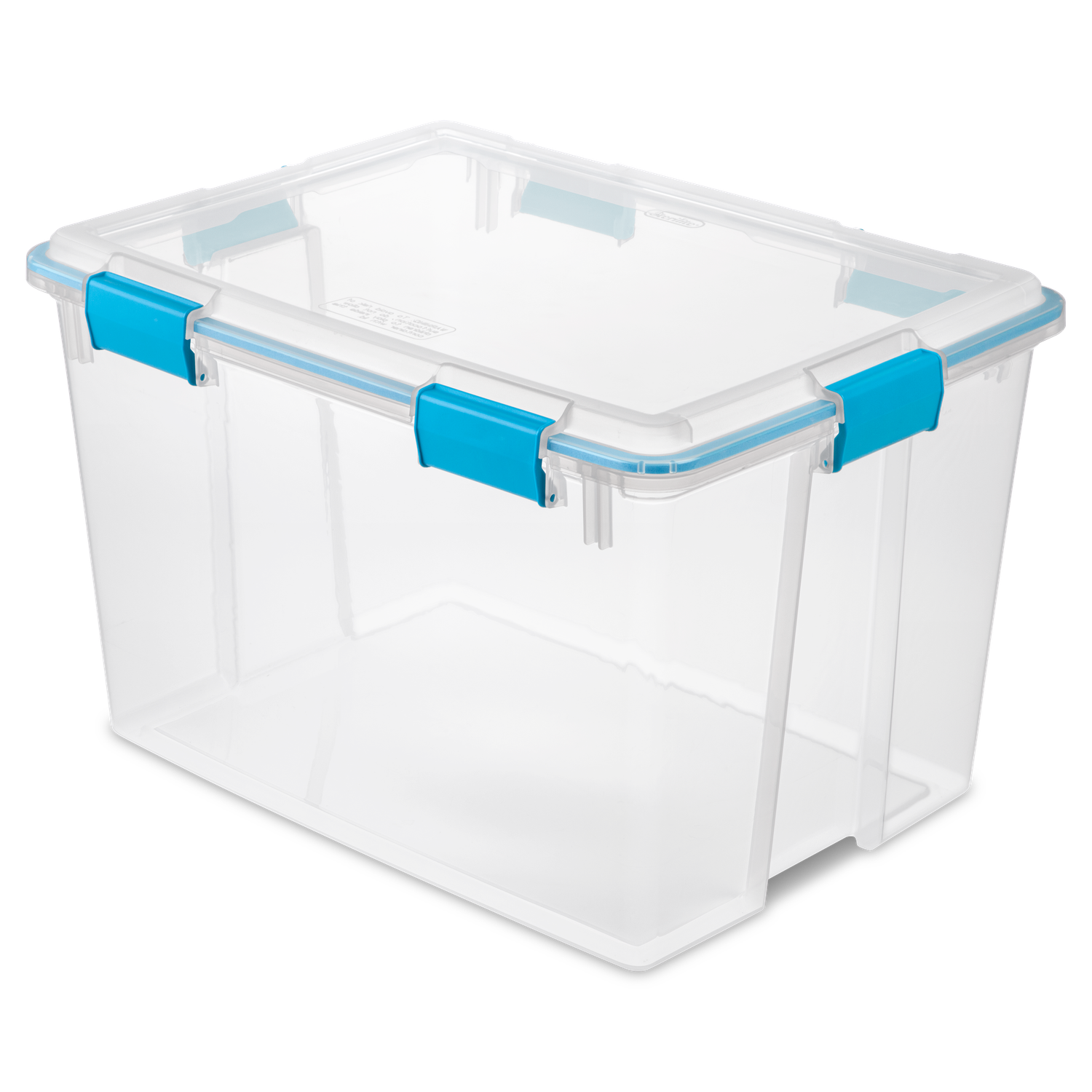 Caja Plástica  Transparente 76 Lt, Tapa C/Sello Hermético