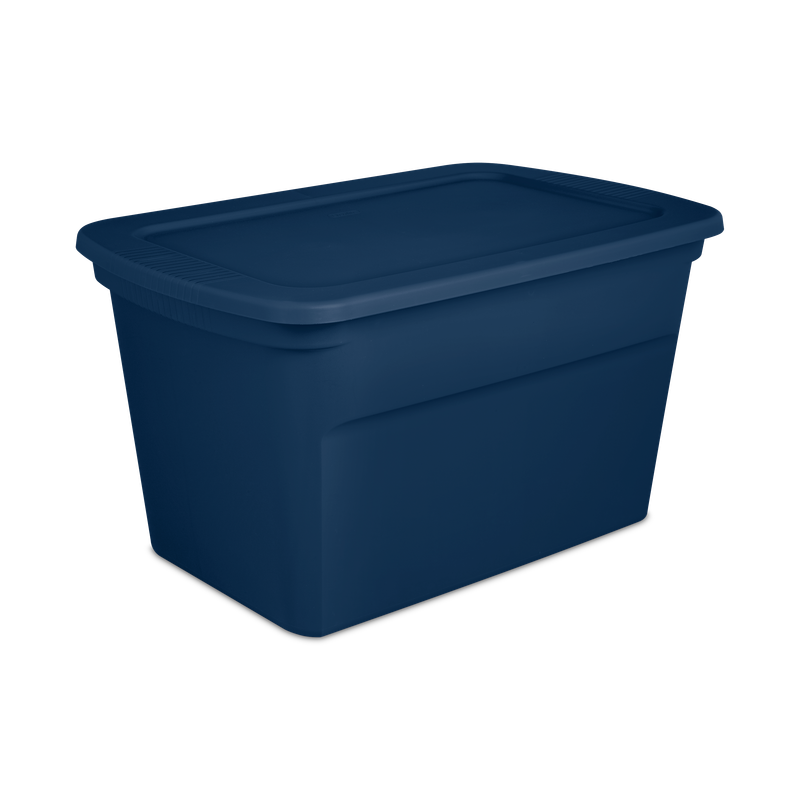 Caja Plástica 114 Litros, Color Azul Marino