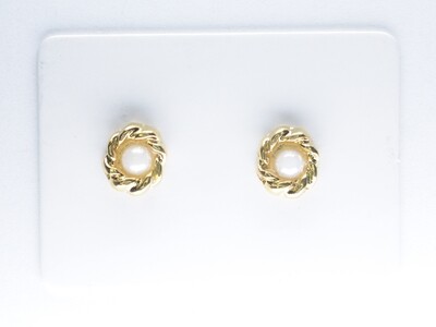 Fancy Gold and Silver Setting Earrings, 6mm, 10mm, 12mm, Many styles including Teddy Bear and Swan Hypoallergenic Stud, Clip-on or Magnetic