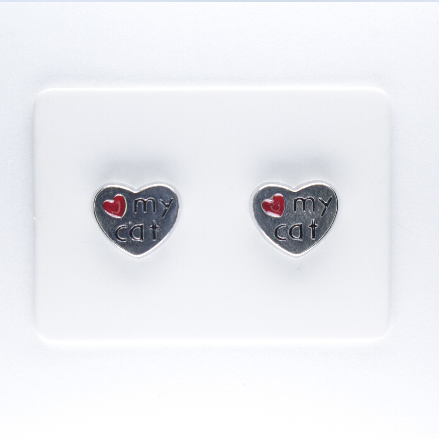 Charm Cat Earrings, 3 styles, Hypoallergenic Stud, Clip-on or Magnetic