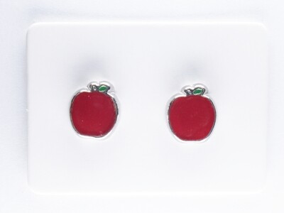 Charm Food Earrings, Apple, Avocado, Pineapple, Pumpkin, Strawberry, Watermelon, Fruit Earrings, Hypoallergenic Stud, Clip-on or Magnetic