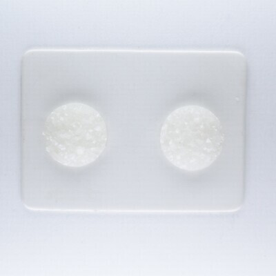 Druzy Resin Matte Earrings, 13 colors, 10mm, Hypoallergenic Stud, Clip-on or Magnetic