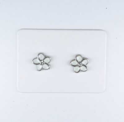 Charm Tropical Flower Earrings, 8 Colors, Hypoallergenic Stud, Clip-on or Magnetic
