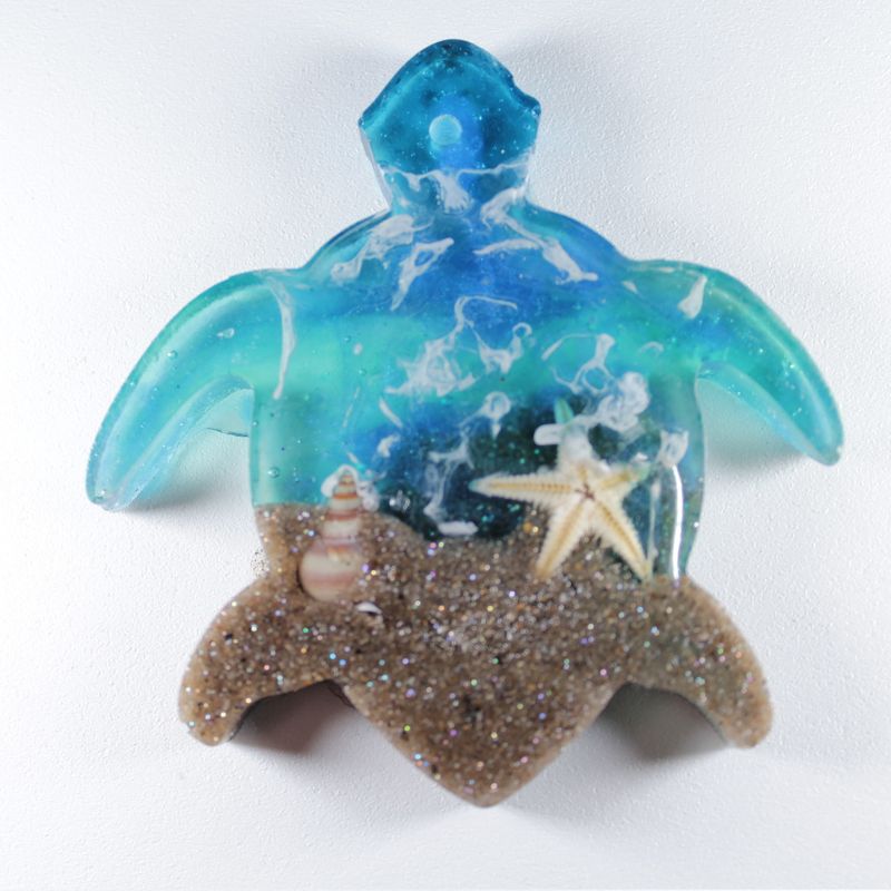 Ocean Resin Keychain