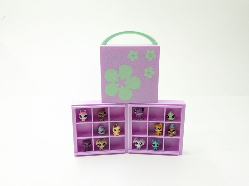 Purple &amp; Turquoise Flower Case for Tiny Pets