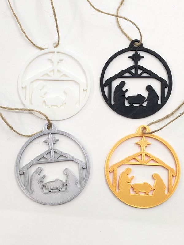 3D printed Nativity Ornament