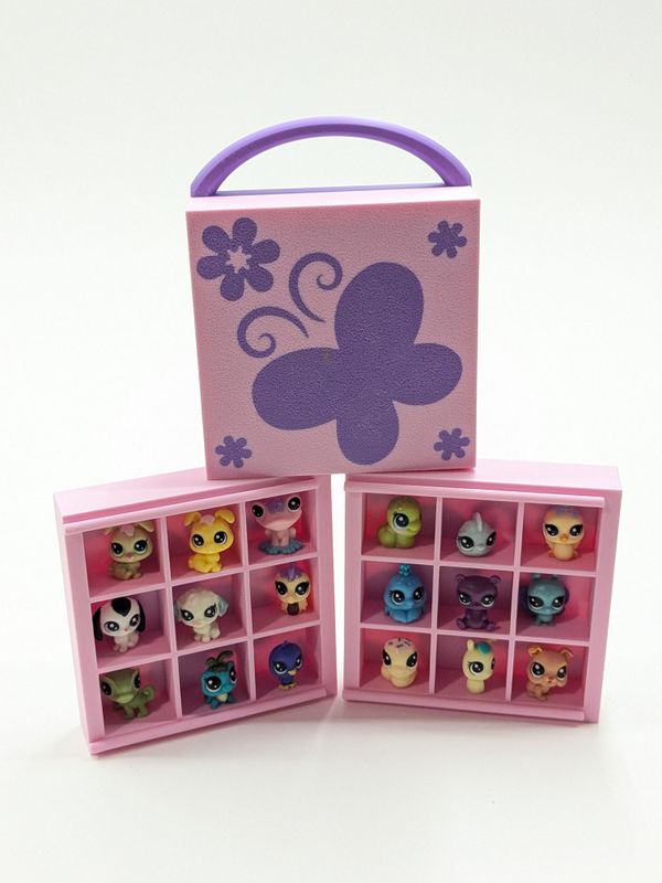 Pink with Purple Butterfly Case for Tiny Pets