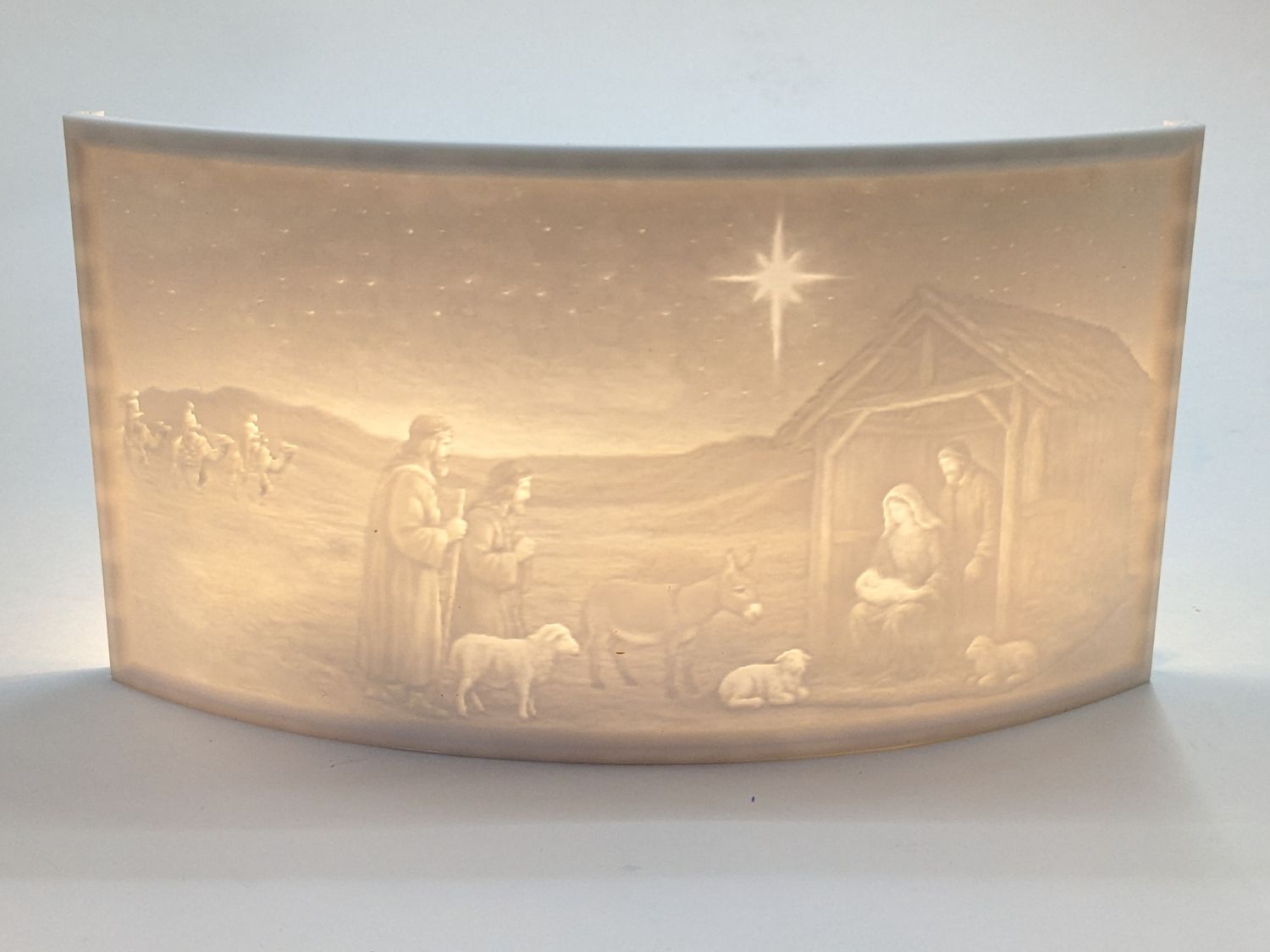 Nativity Scene Lithopone Décor Light, 3D printed Christmas Scene