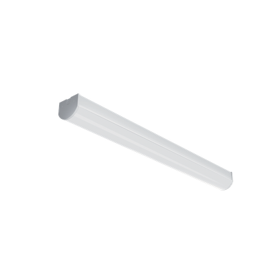 4ft Selectable 3CCT LED Wraparound Half Moon Fixture with Emergency Backup and Motion Sensor