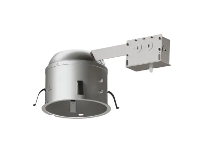 6&quot; Aluminum LED Recessed Lighting Housing for Remodel Shallow Ceiling, T24, Insulation Contact, Air-Tite