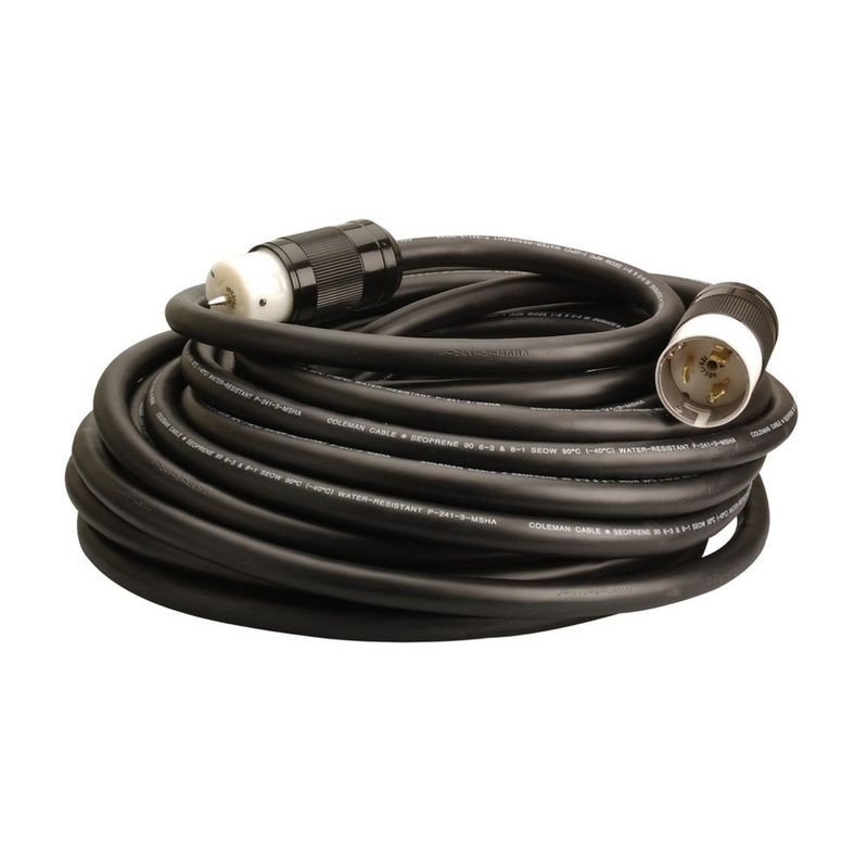 6/3-8/1 50' SEOW 50A EXTENSIÓN ESTILO CALIFORNIA CON TERMINALES HUBBELL