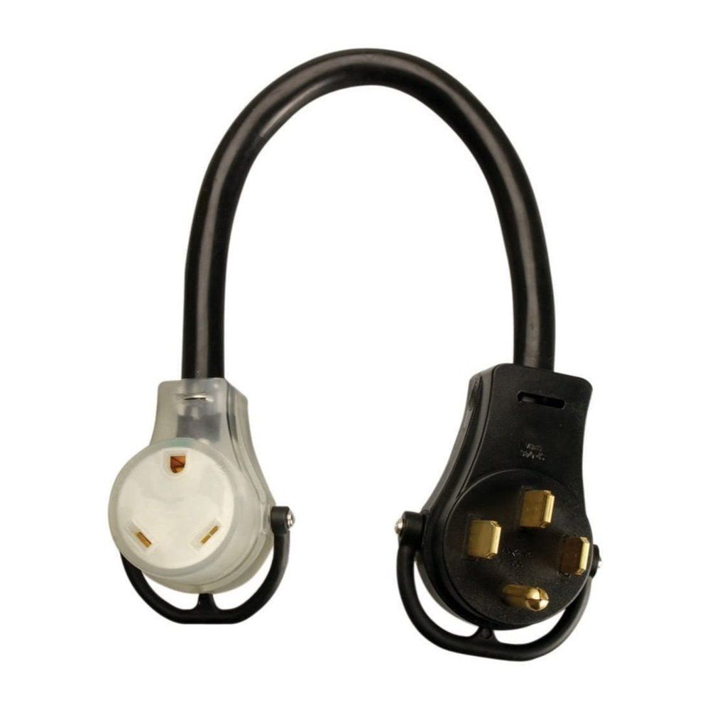 10/3 18" STW, CLAVIJA MACHO RV 50A, CONECTOR HEMBRA RV 30A ILUMINADO, HANDY PULL EN AMBOS EXTREMOS