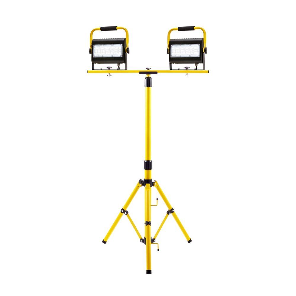 LUZ DE TRABAJO LED PROBUILT SERIE SLIM DE 50 VATIOS - CABEZA DOBLE CON TRÍPODE DE 2 ETAPAS