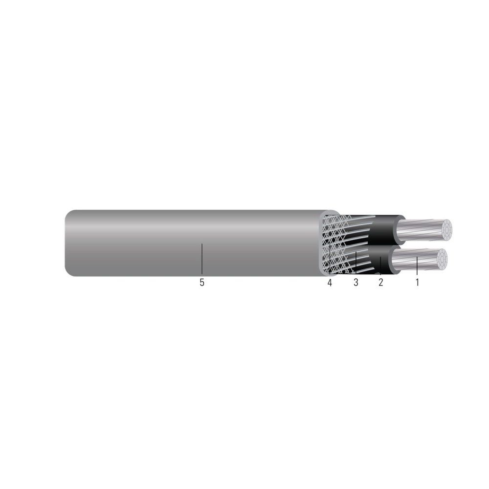Cable Acometida SEU de aluminio 4/0 AWG 4 hilos — 500 pies