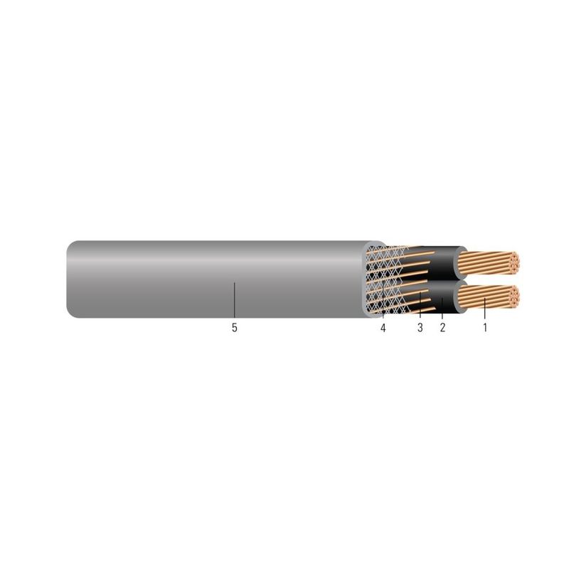 Cable Acometida SEU de cobre 2 AWG 2 hilos — 500 pies