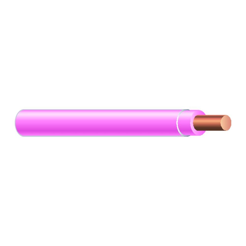 Cable 10 sólido SD Cobre THHN-THWN-AWM Rosa 2500 pies