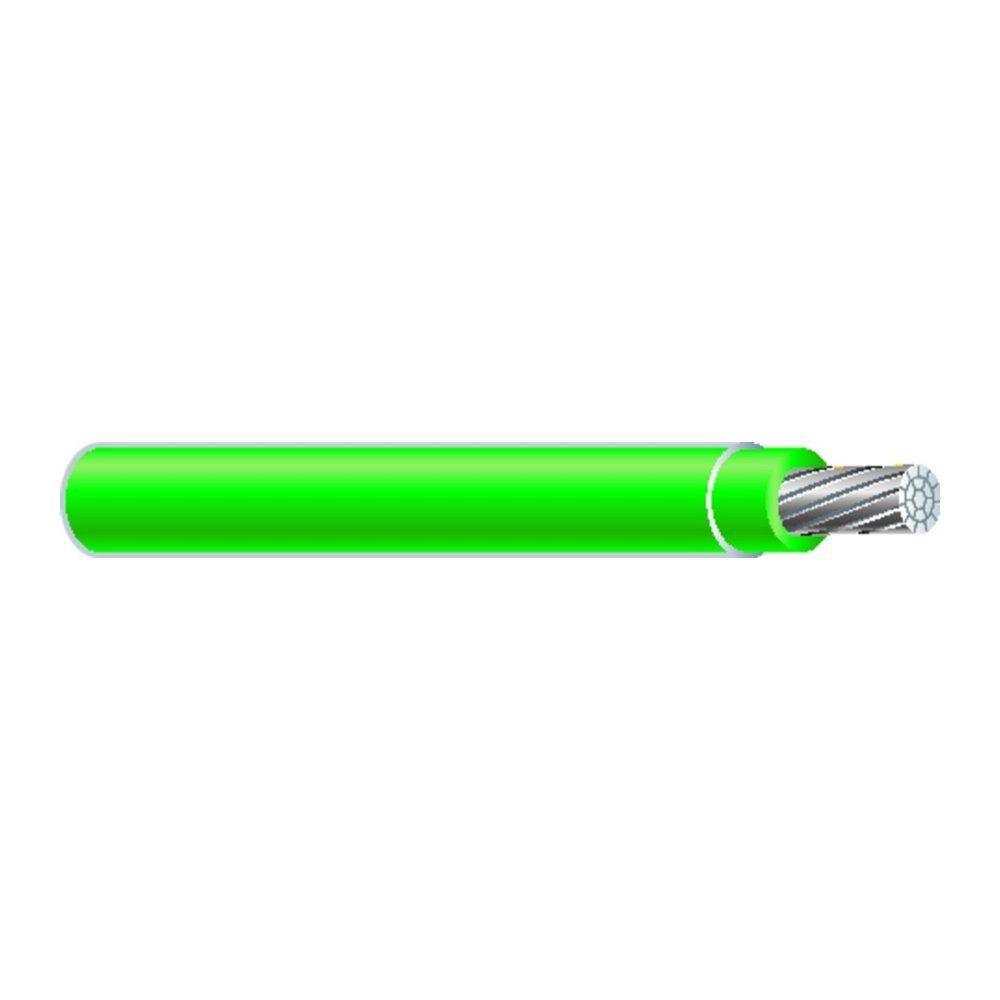 Cable 4 cableado 3E Aluminio (21.2mm2) SIMpull® XHHW-2/RW90 Verde 10000 pies
