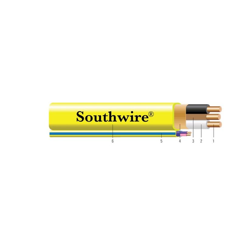 Cable de cobre tipo NM-B-PCS DUO™ SIMpull® marca Romex® 14 AWG 2 hilos — Morado, 1000 pies