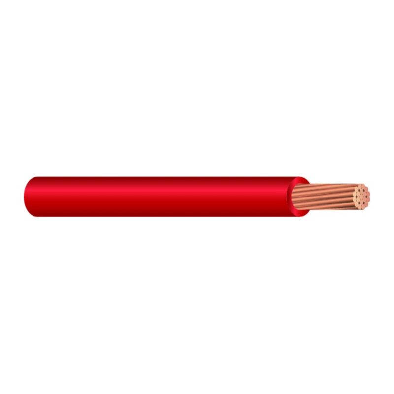 Cable RHH/RHW-2/USE-2 de cobre libre de silicona. 10 AWG 7 hilos — Rojo, 500 pies